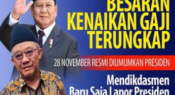 Kabar Gembira, Prabowo Umumkan Kenaikan Gaji Guru Mulai Tahun Depan, Berikut Detailnya