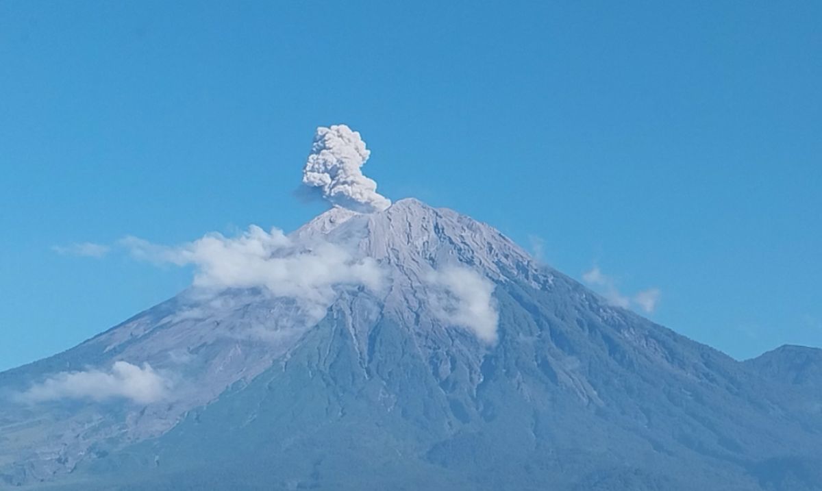 Empat Kali Erupsi Semeru: Abu Vulkanik Mencapai 900 Meter
