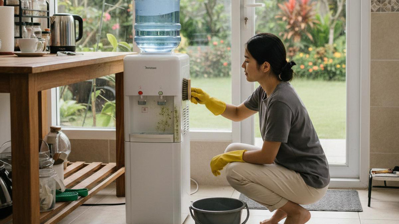 Cara Aman dan Efektif Membersihkan Dispenser Air yang Berlumut di Bagian Dalam