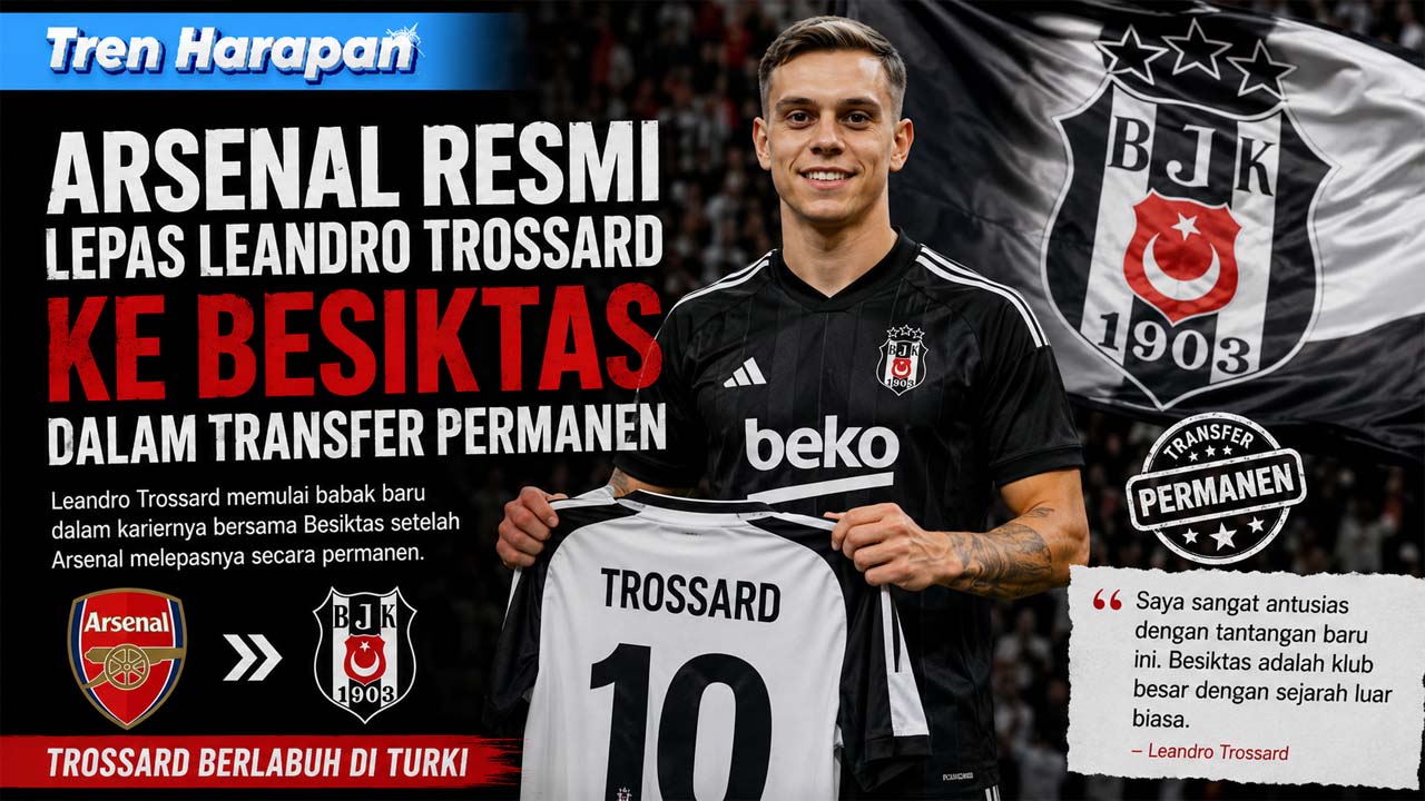 Arsenal Resmi Lepas Leandro Trossard ke Besiktas dalam Transfer Permanen
