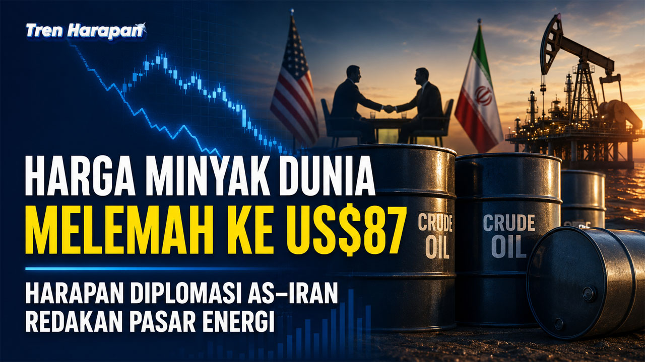Harga Minyak Dunia Kembali Melemah ke US$87, Harapan Diplomasi AS-Iran Redakan Pasar Energi