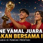 Lamine Yamal Rayakan Gelar Juara Dunia Bersama Kekasihnya Ines Garcia Santos