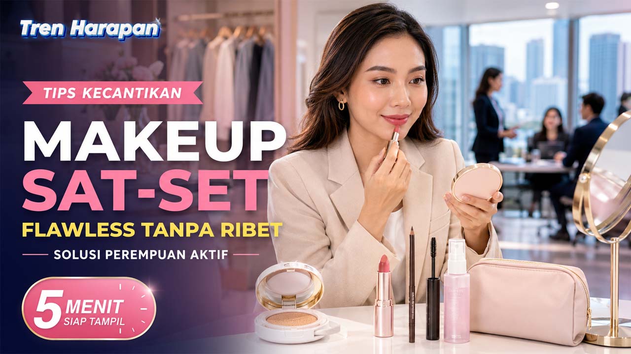 Makeup Sat-set Jadi Solusi Perempuan Aktif agar Tetap Flawless Tanpa Ribet