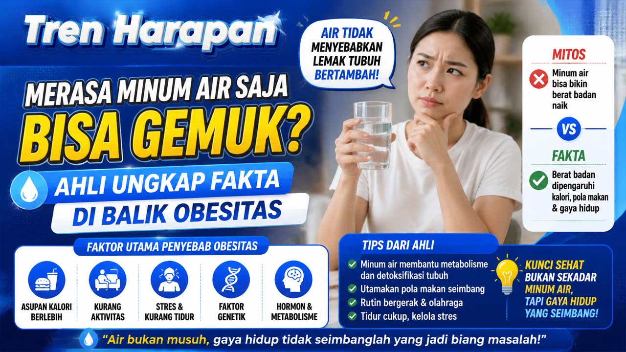 Merasa Minum Air Saja Bisa Gemuk? Ahli Ungkap Fakta di Balik Obesitas