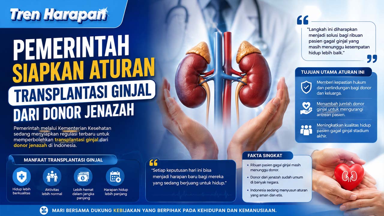 Pemerintah Siapkan Aturan Transplantasi Ginjal dari Donor Jenazah