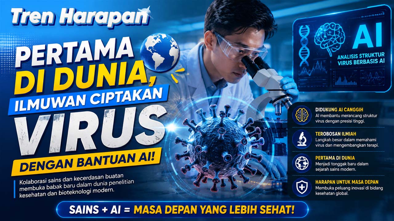 Pertama di Dunia, Ilmuwan Ciptakan Virus dengan Bantuan AI