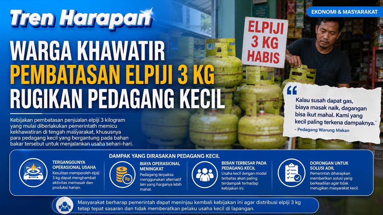 Warga Khawatir Pembatasan Elpiji 3 Kg Rugikan Pedagang Kecil