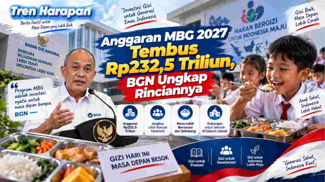 Anggaran MBG 2027 Tembus Rp232,5 Triliun, BGN Ungkap Rinciannya