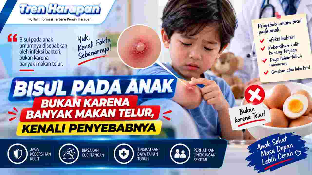 Bisul pada Anak Bukan karena Banyak Makan Telur, Kenali Penyebabnya