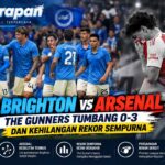 Hasil Brighton vs Arsenal: The Gunners Tumbang 0-3 dan Kehilangan Rekor Sempurna