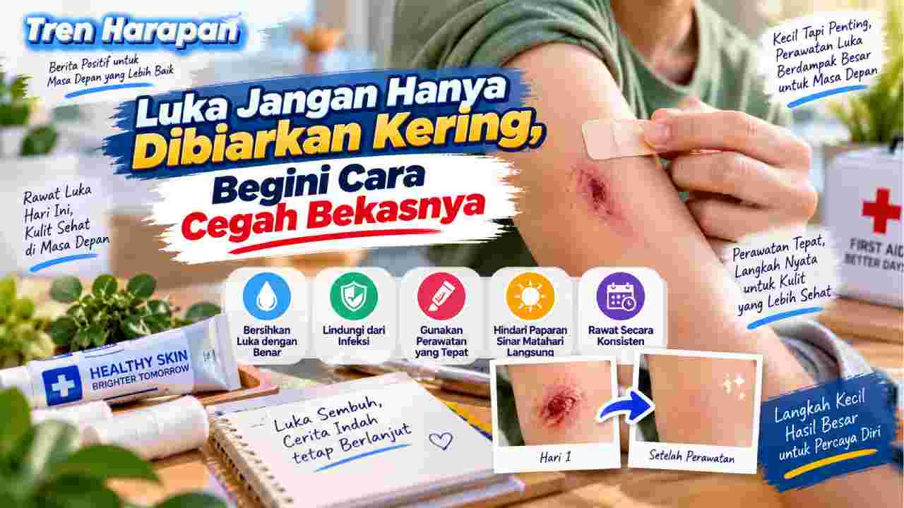 Luka Jangan Hanya Dibiarkan Kering, Begini Cara Cegah Bekasnya