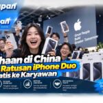 Perusahaan di China Bagikan Ratusan iPhone Duo Gratis ke Karyawan