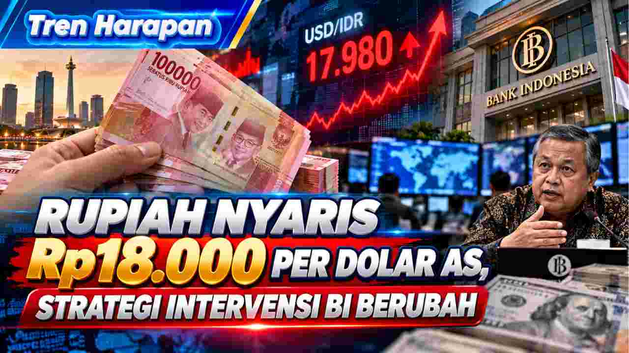Rupiah Dekati Rp18.000, Strategi Intervensi BI Berubah