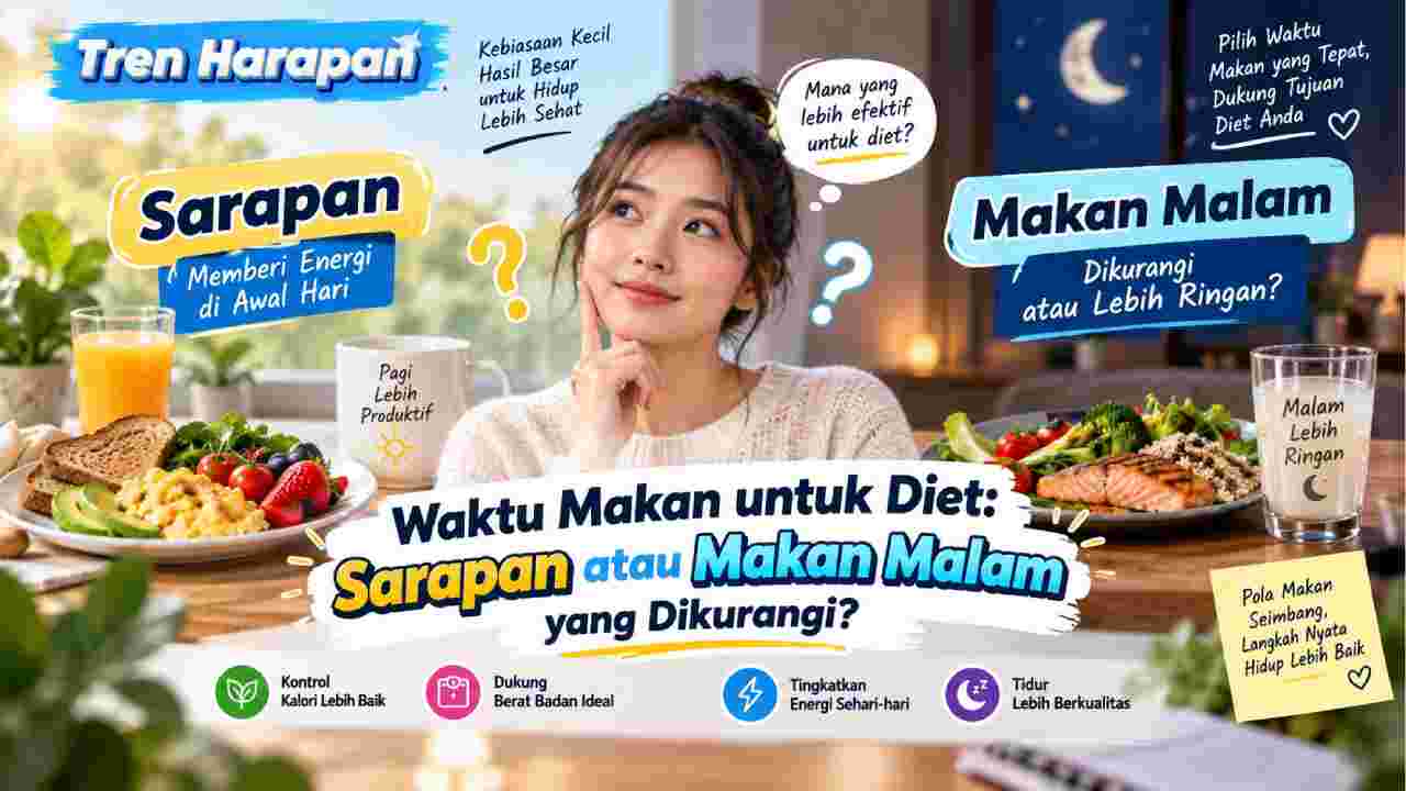 Waktu Makan untuk Diet: Sarapan atau Makan Malam yang Dikurangi?