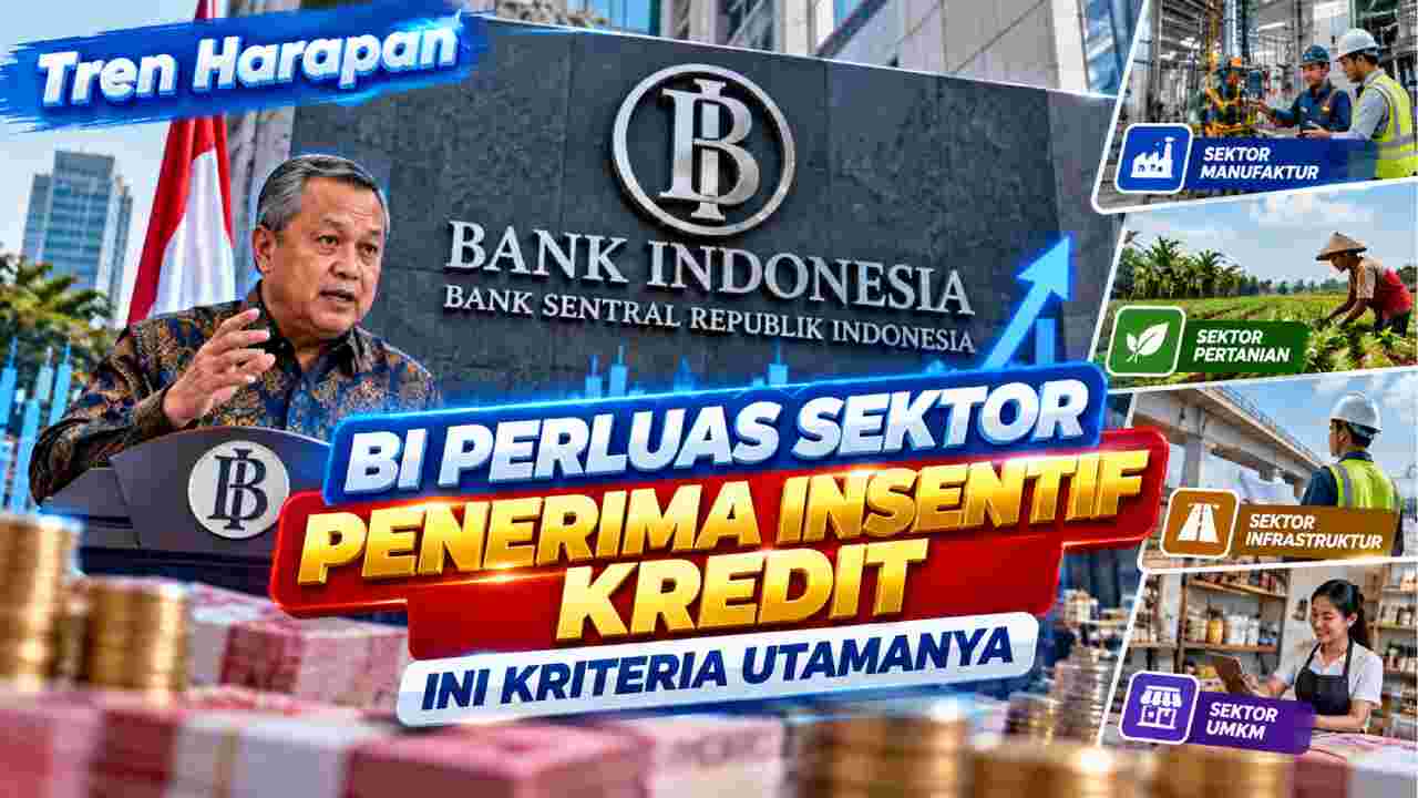 BI Perluas Sektor Penerima Insentif Kredit, Ini Kriteria Utamanya