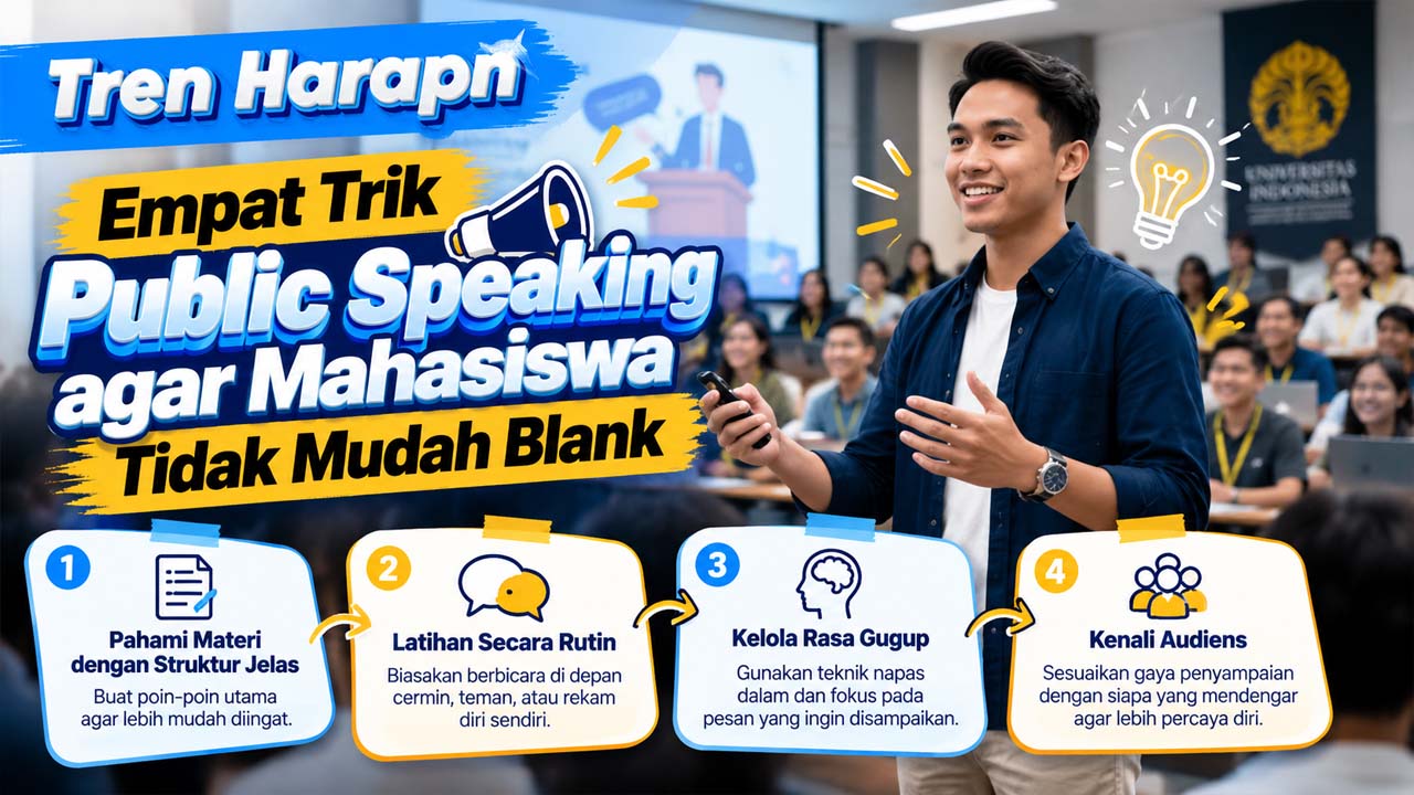 Empat Trik Public Speaking agar Mahasiswa Tidak Mudah Blank