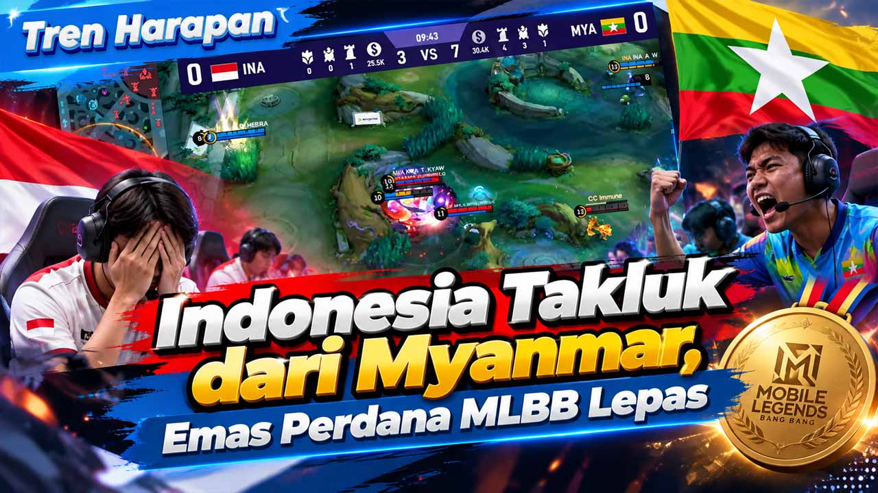 Indonesia Takluk dari Myanmar, Emas Perdana MLBB Lepas