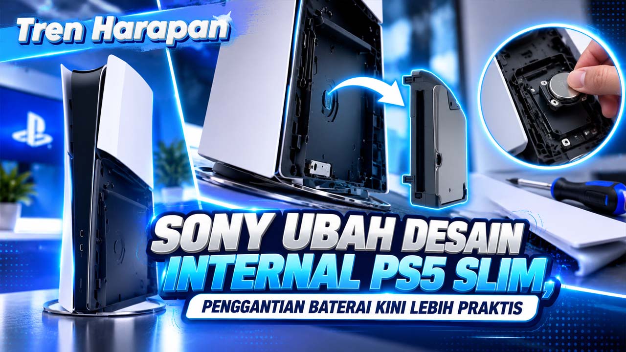 Sony Ubah Desain Internal PS5 Slim, Penggantian Baterai Kini Lebih Praktis